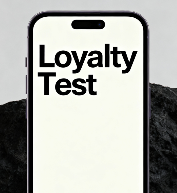 Partner Suspects You Ordered a Loyalty Test